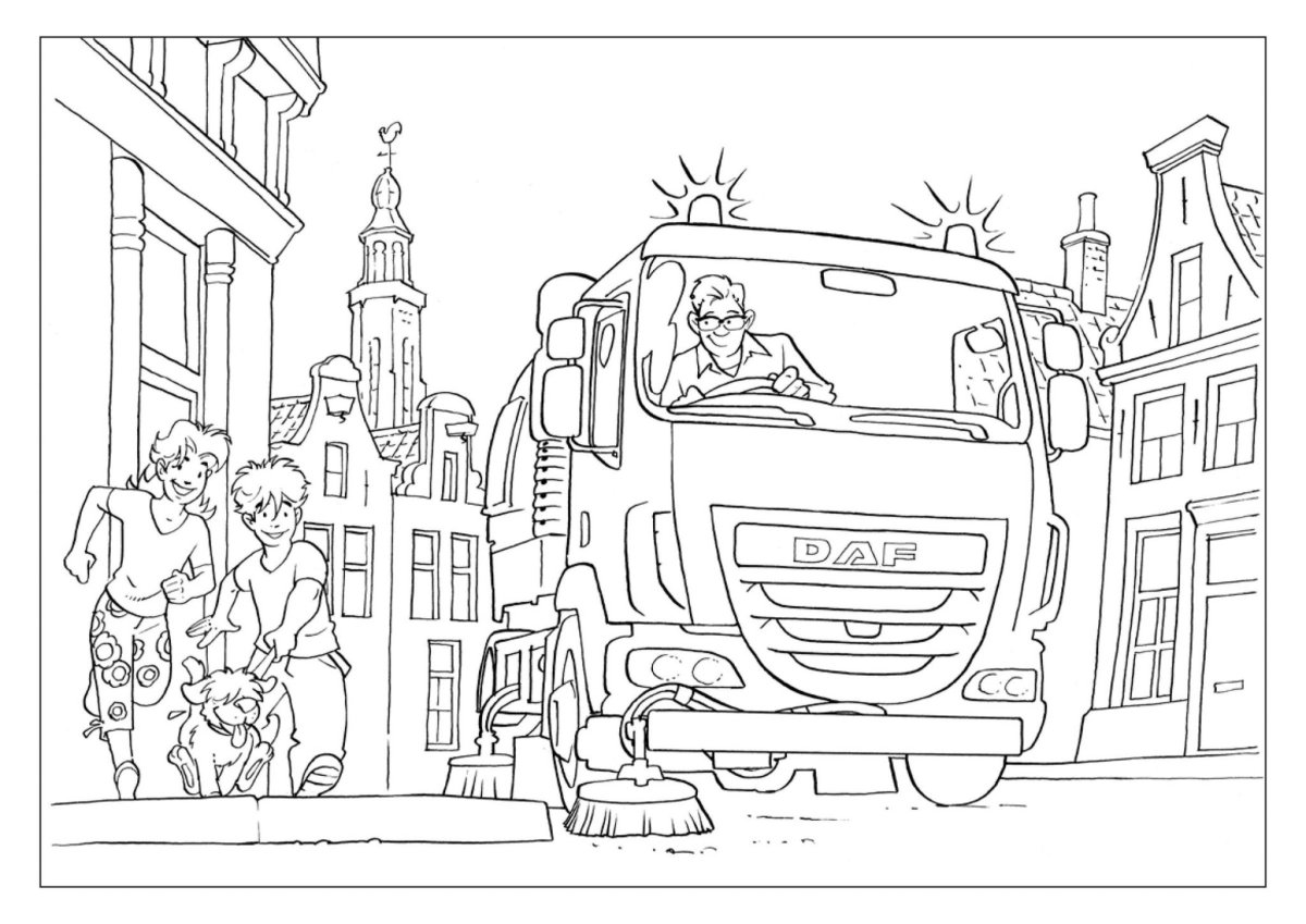 Раскраски дальнобойщики