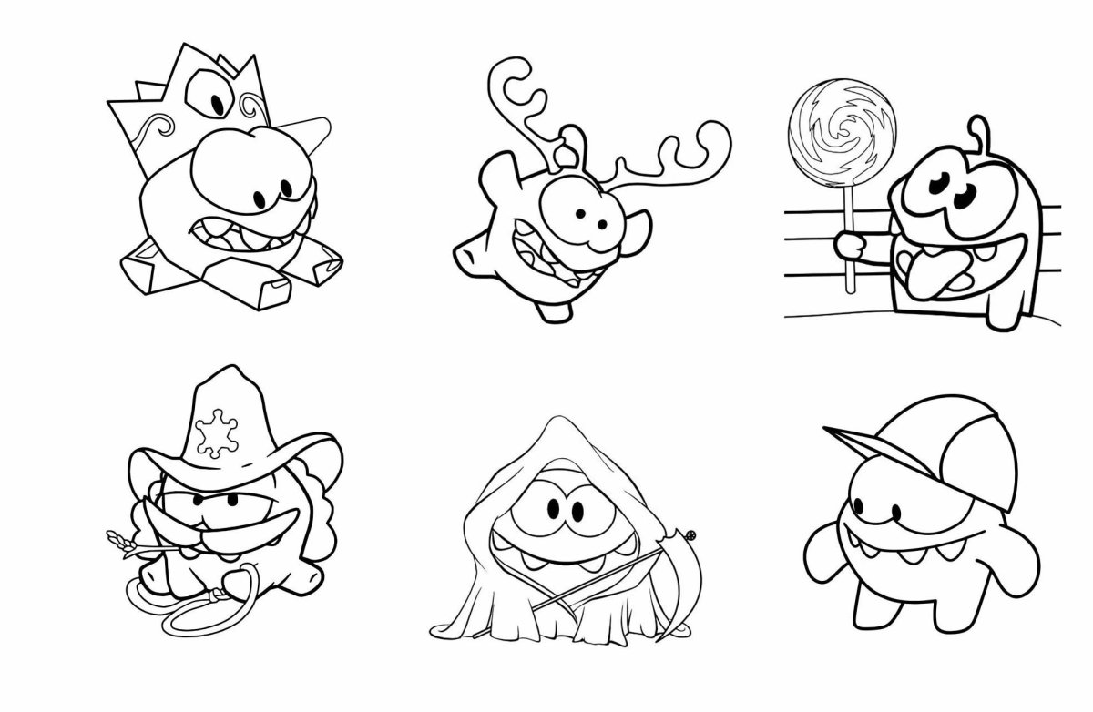 Детские раскраски АМНЯМ