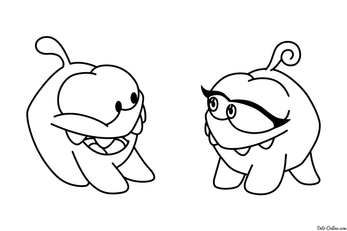 Супер Нямы раскраска