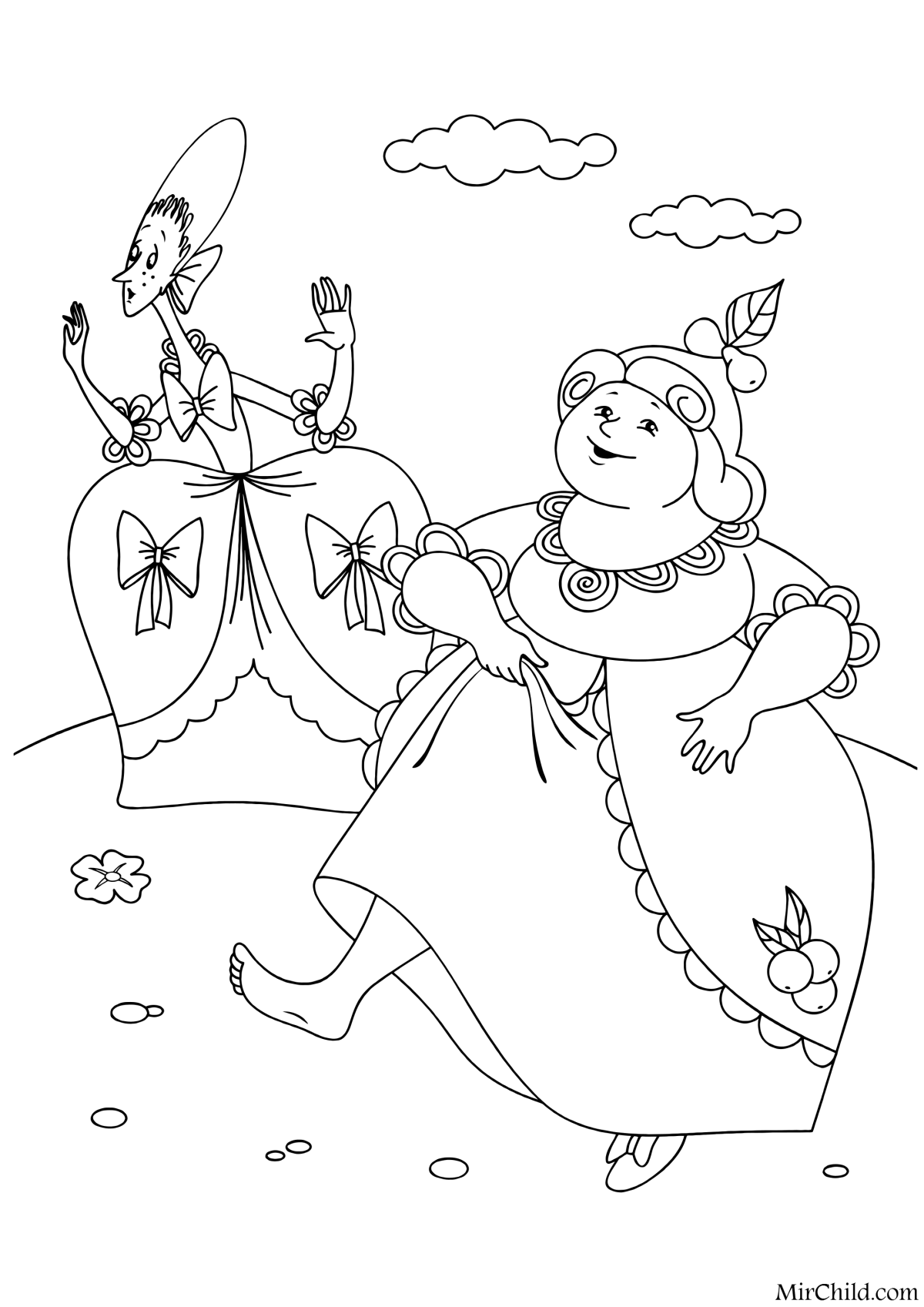 Раскраски для девочек принцессы Золушка