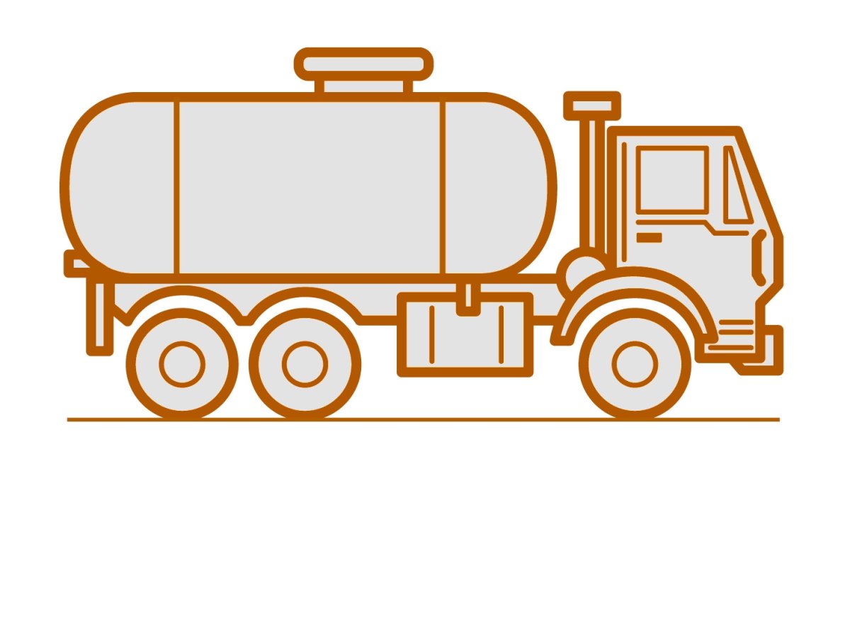 Схематичный бензовоз