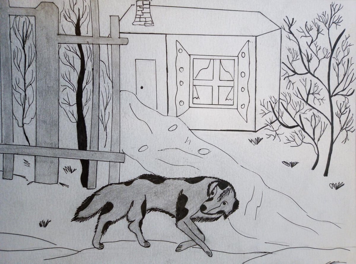 Андреев кусака раскраска к рассказу