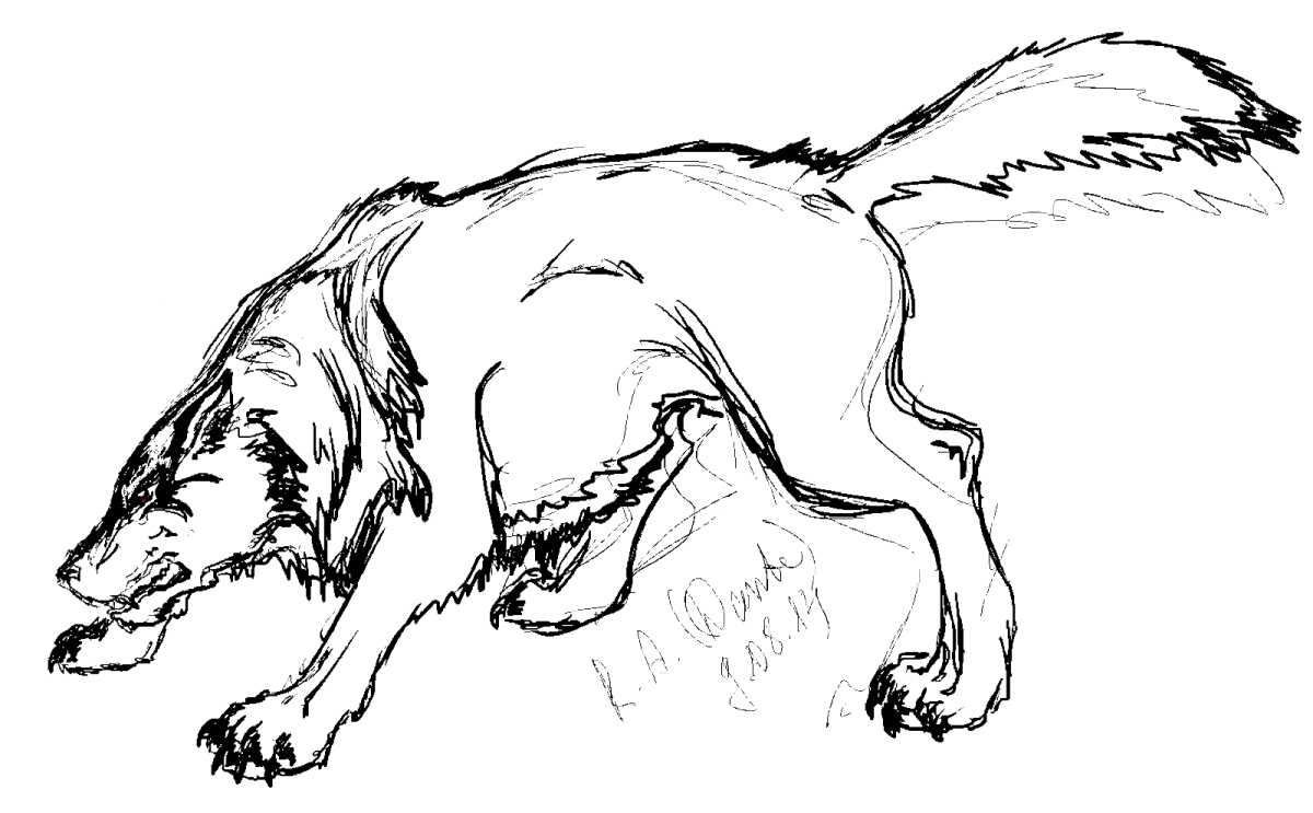 Бешеная собака рисунок