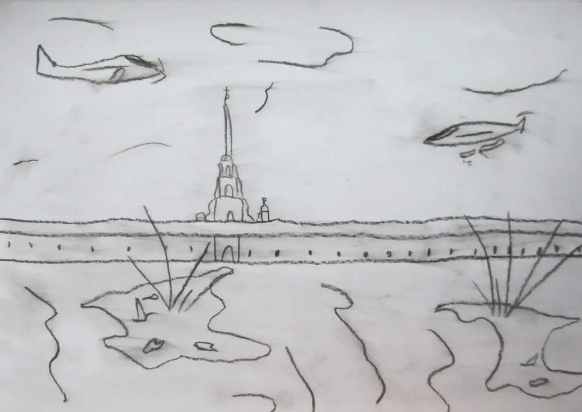 Монета 2 рубля Ленинград. 2000 Г.