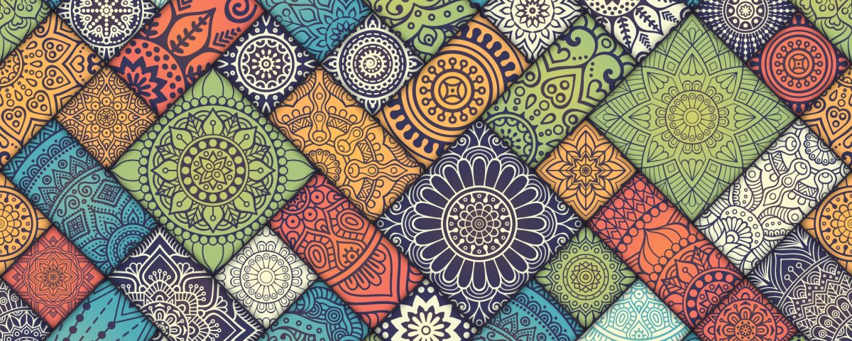 Мандала на тарелке