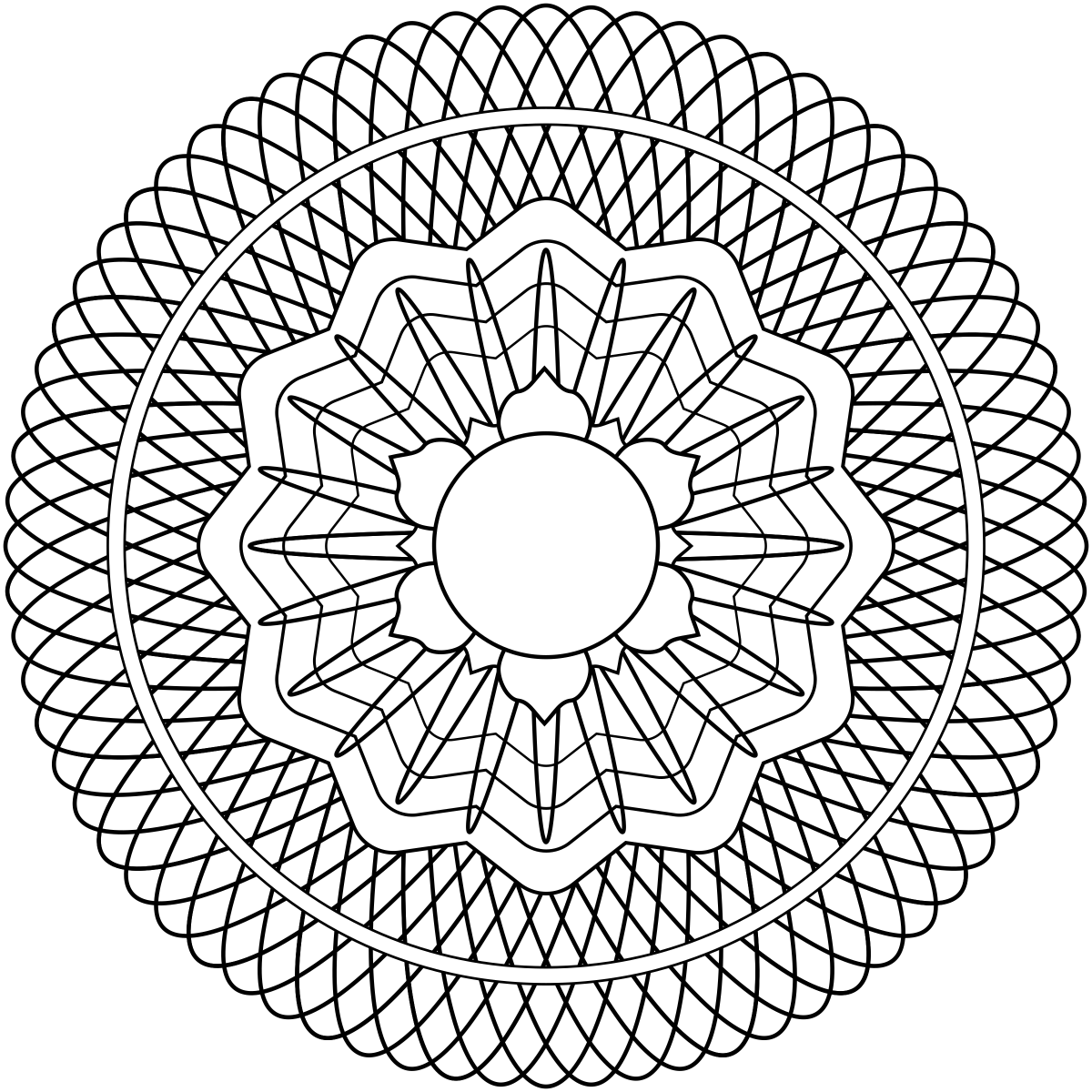 Защитная сетка гильош вектор