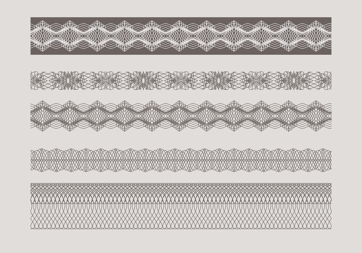 Гильош сетка в векторе