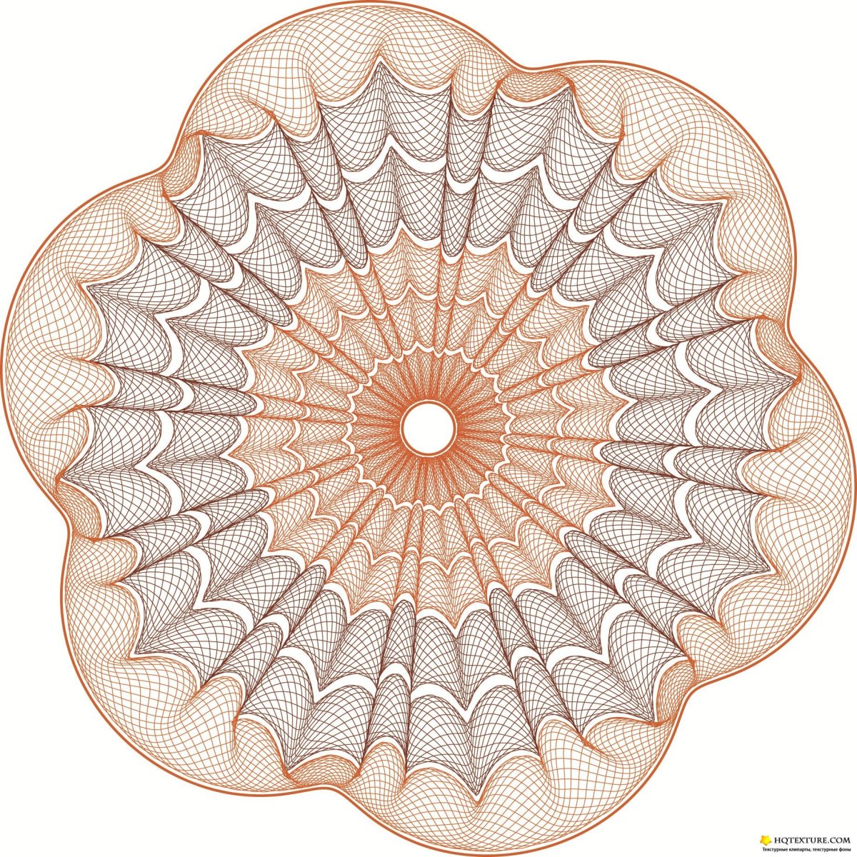 Гильош бордюры вектор