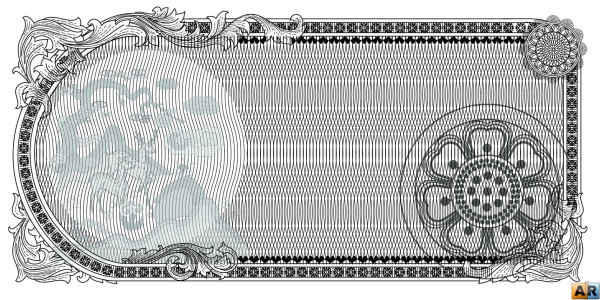 Защитная сетка гильош вектор