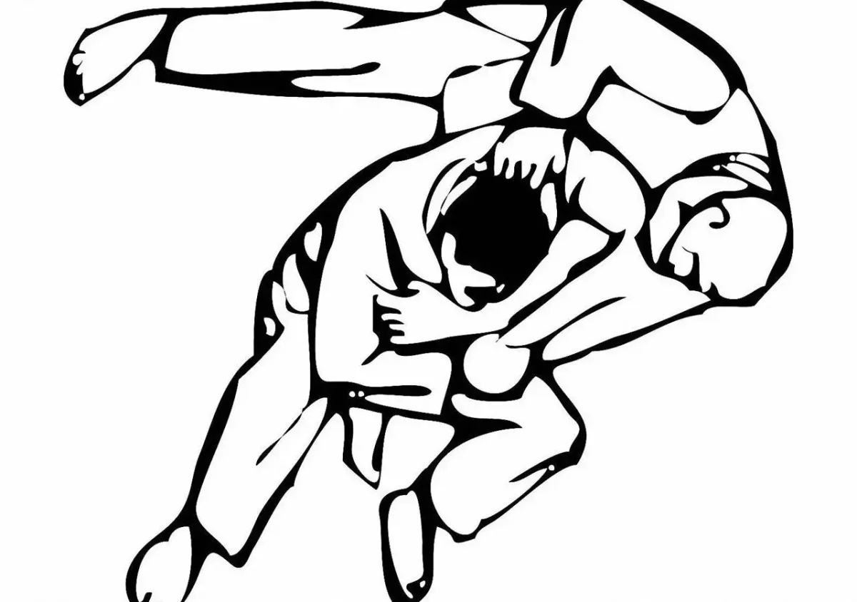 Джиу джитсу вектор