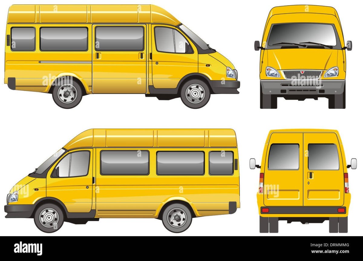 ГАЗ-3221 рисунок вид сбоку