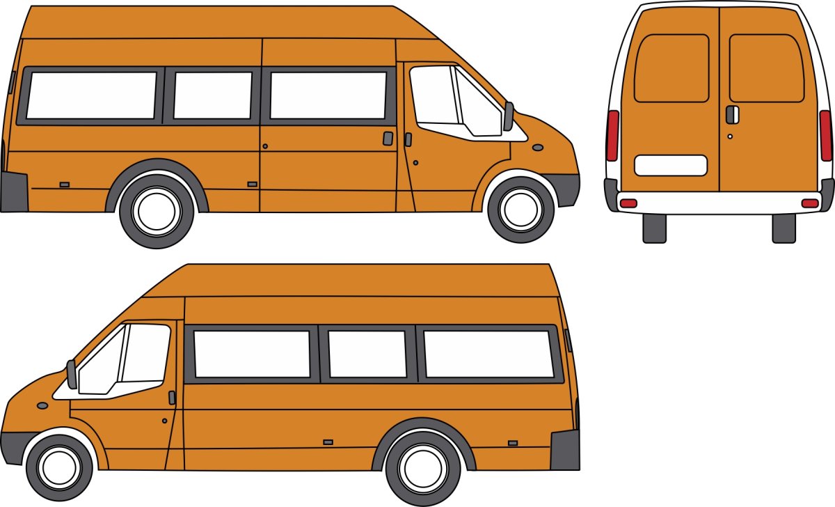 Газель Некст автобус из бумаги