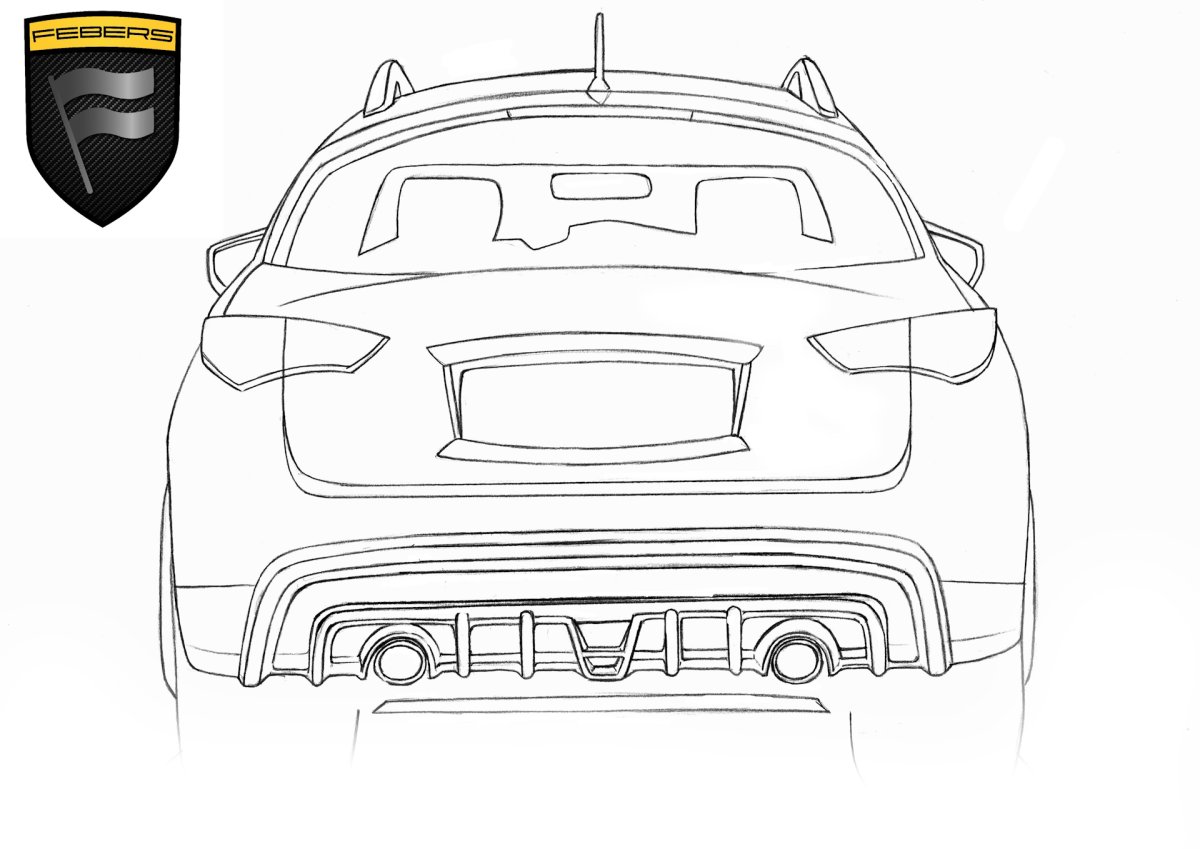 Раскраска Инфинити qx70