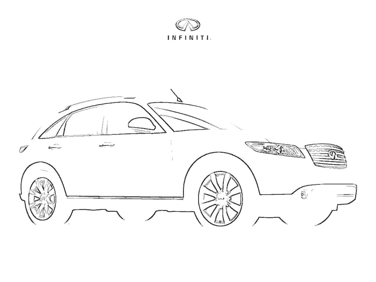 Раскраски машины Infiniti