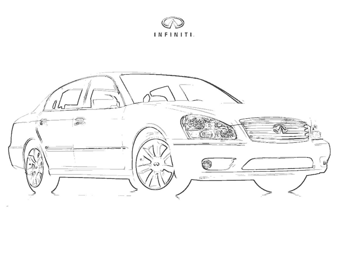 Раскраска Инфинити