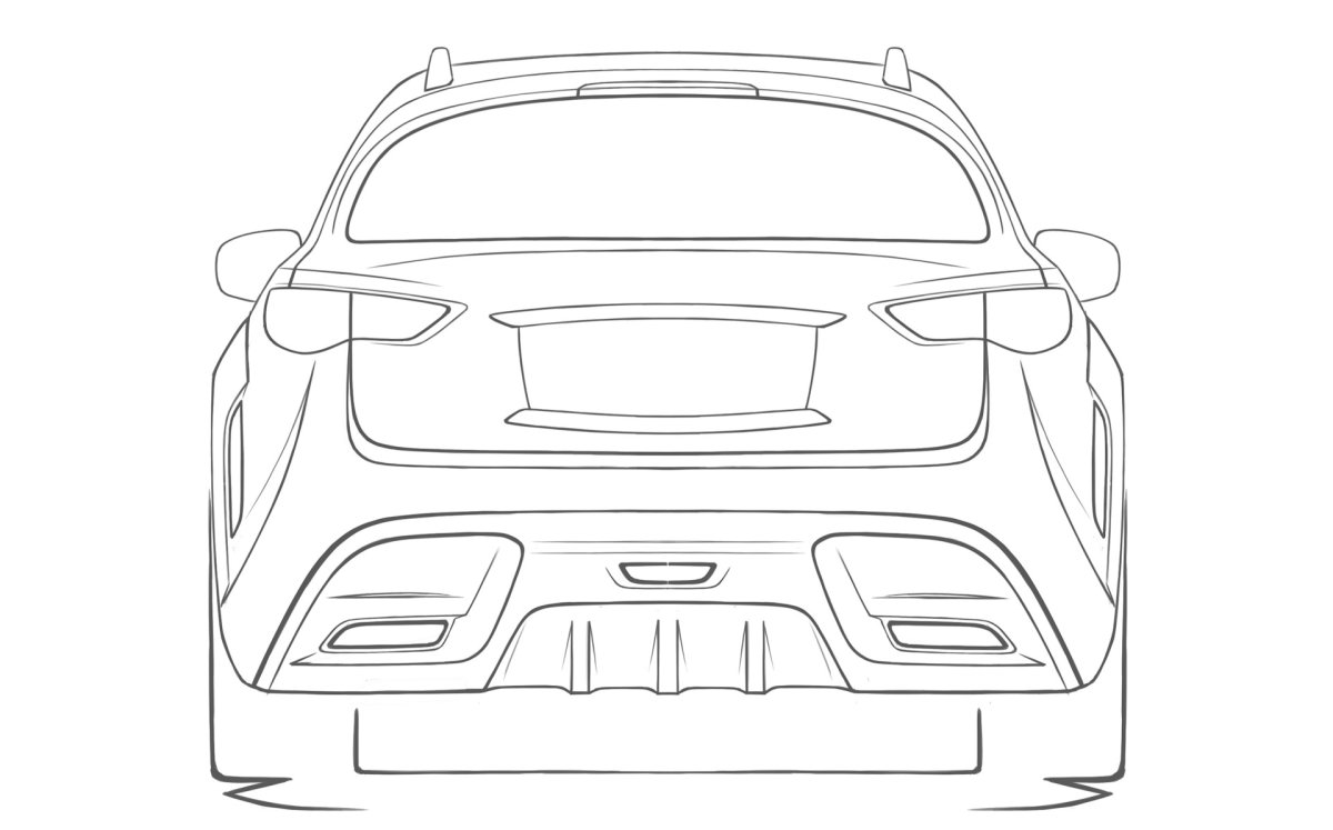 Чертеж Инфинити fx35