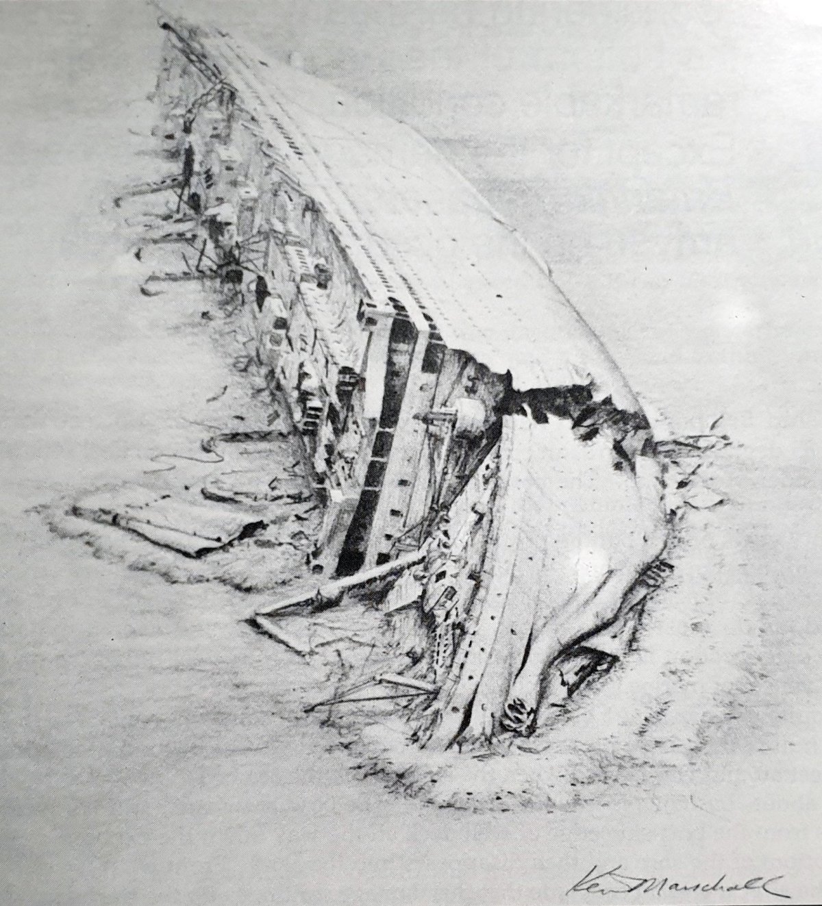 Тонущий корабль раскраска для детей