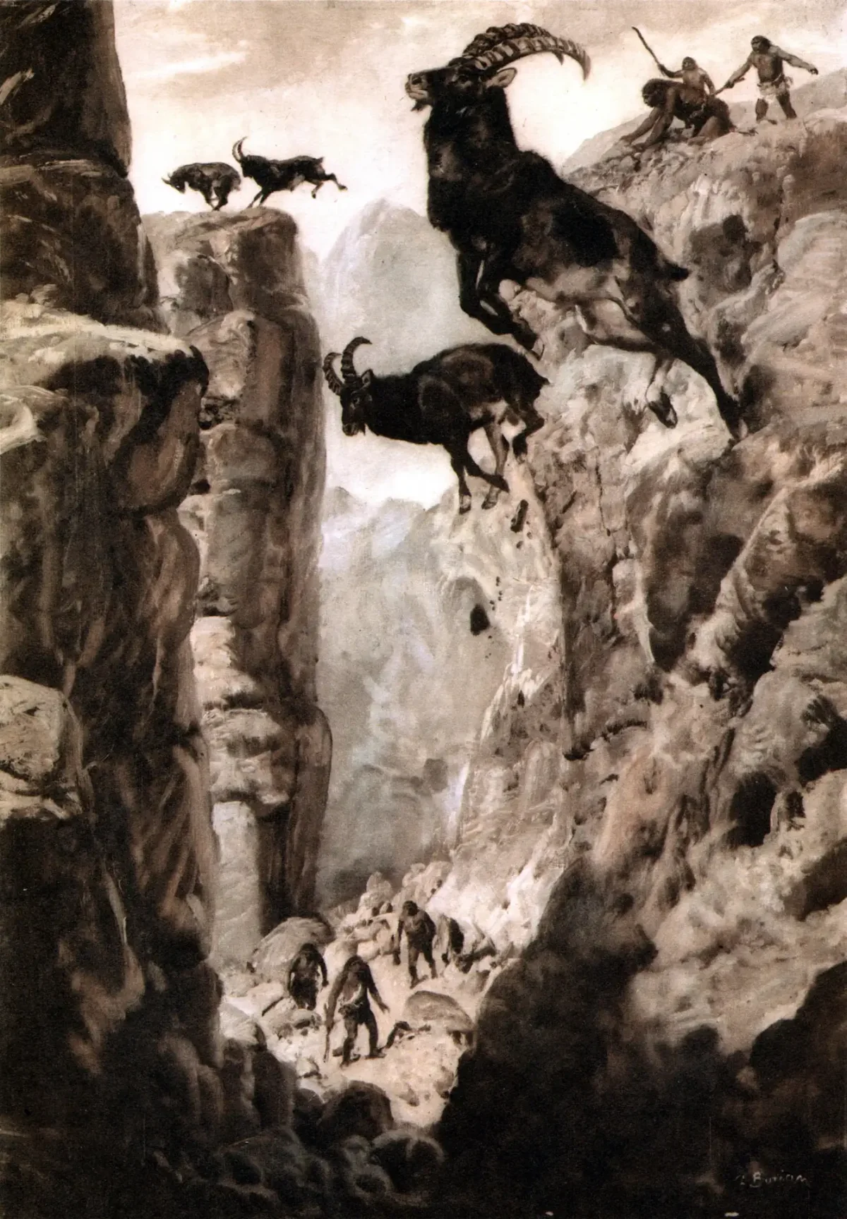 Зденек Буриан доисторические люди