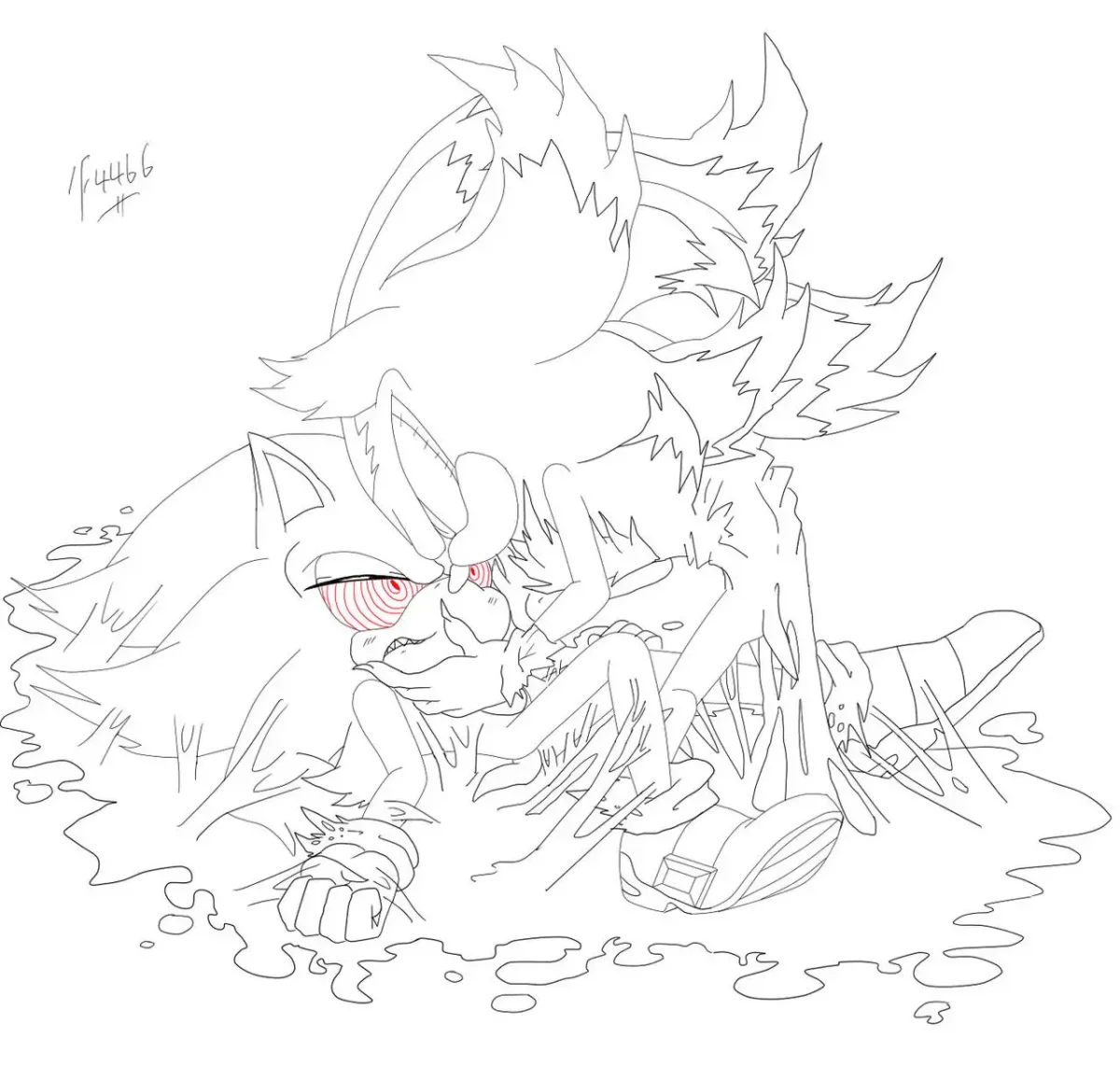 Соник осень арт