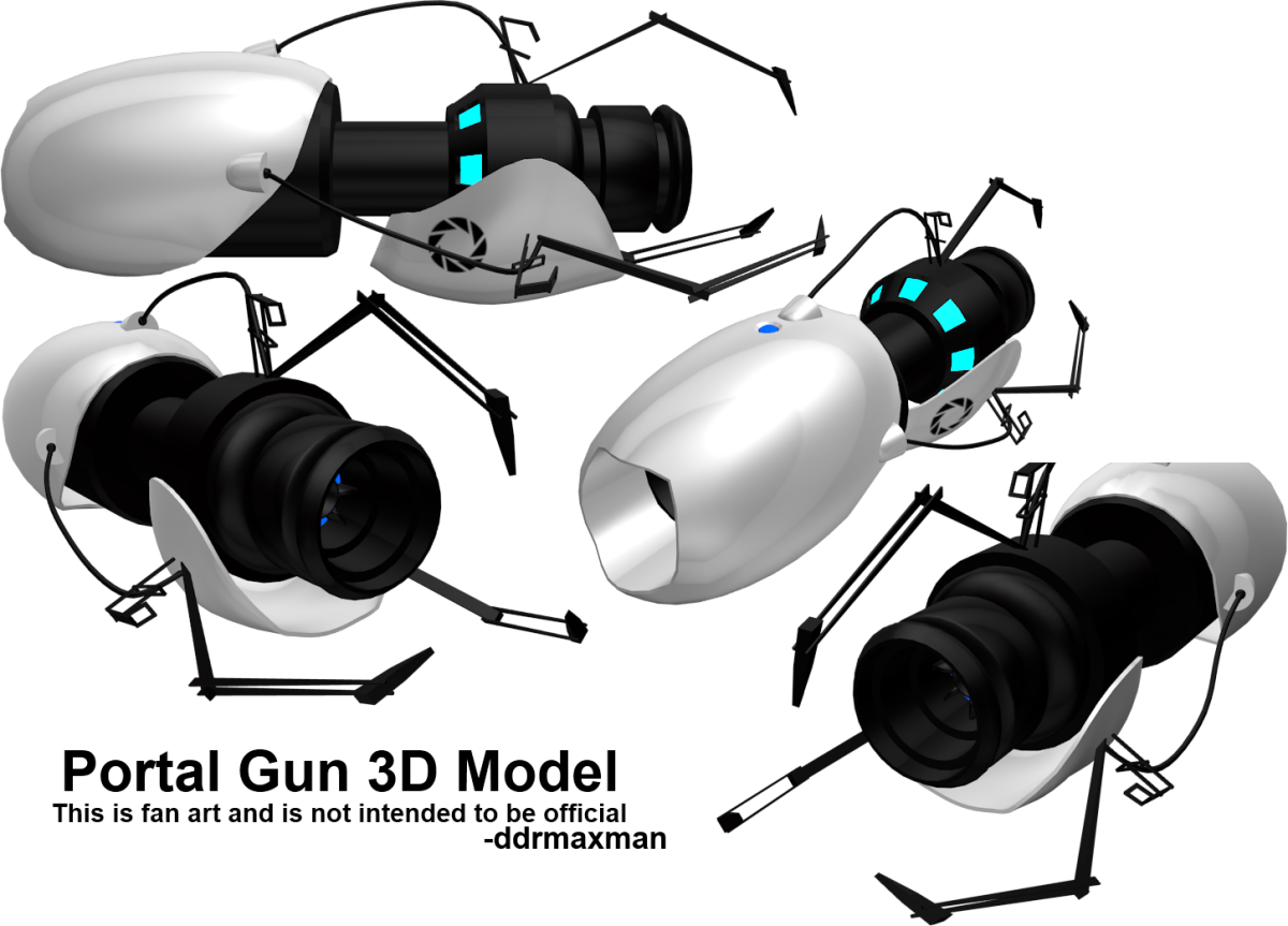 Портальная пушка 3д модель