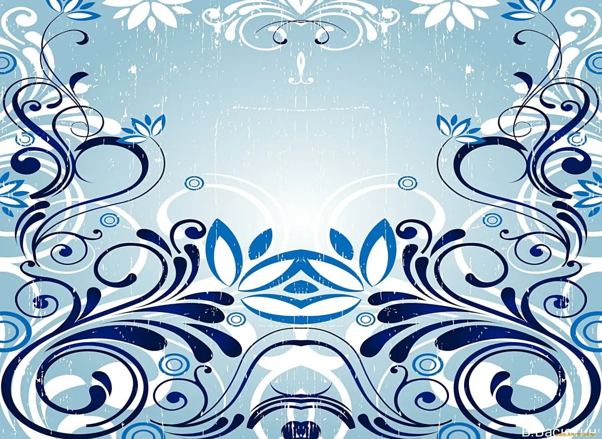 Красивый зимний орнамент