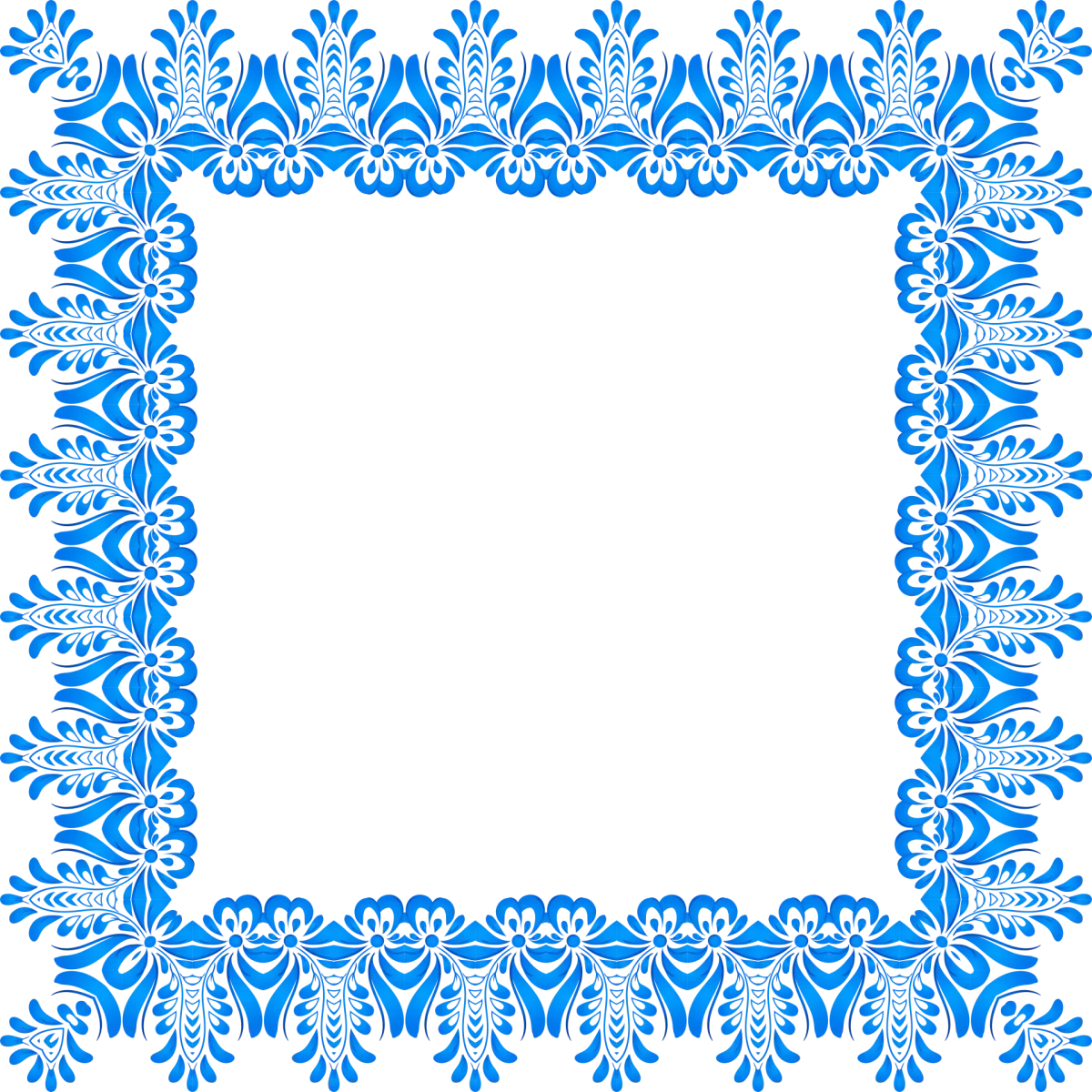 Рамка Гжель