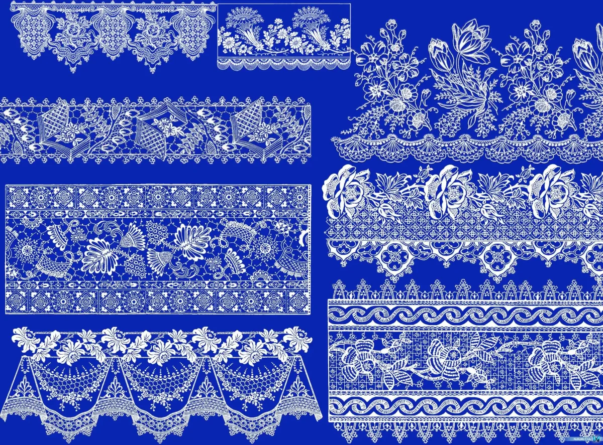 Кружевные бордюры для декупажа