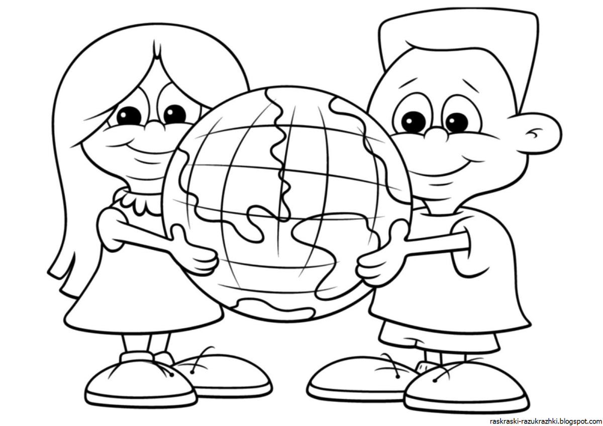 Раскраска Сотворение мира для детей