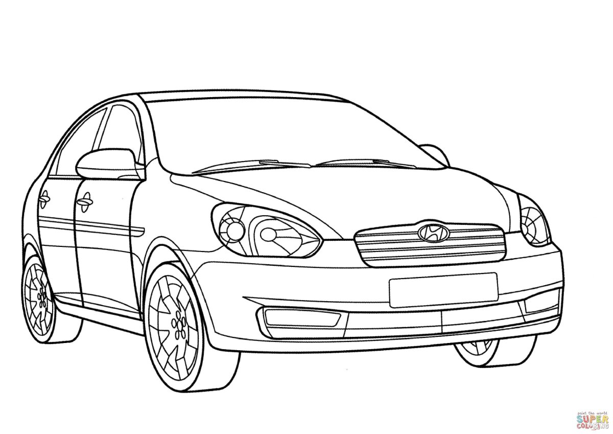 Раскраска машина Хендай Туксон