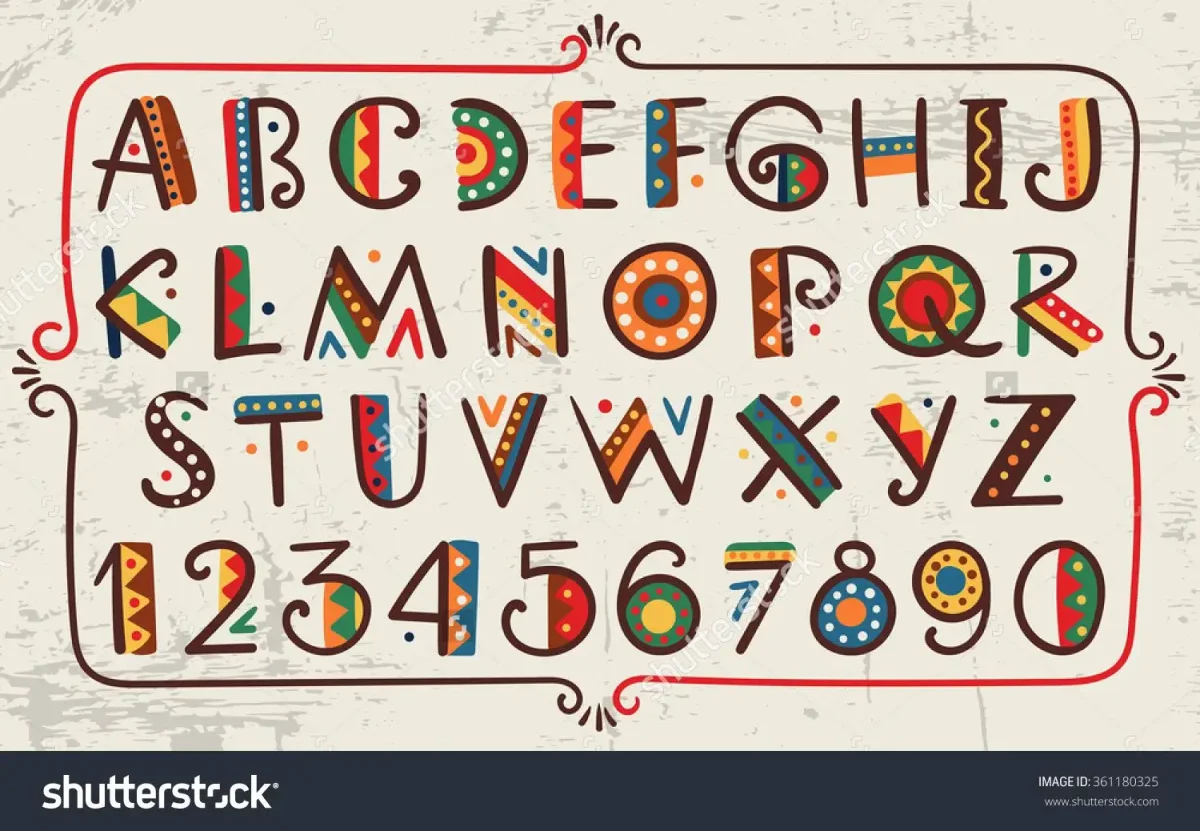 Этнический шрифт