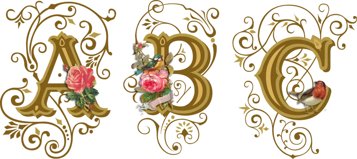 Красивые буквы векторные