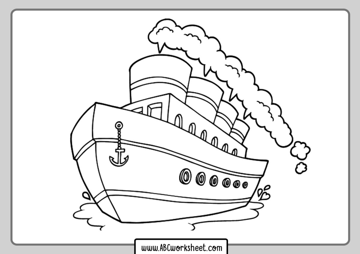 Раскраска Британик тонет