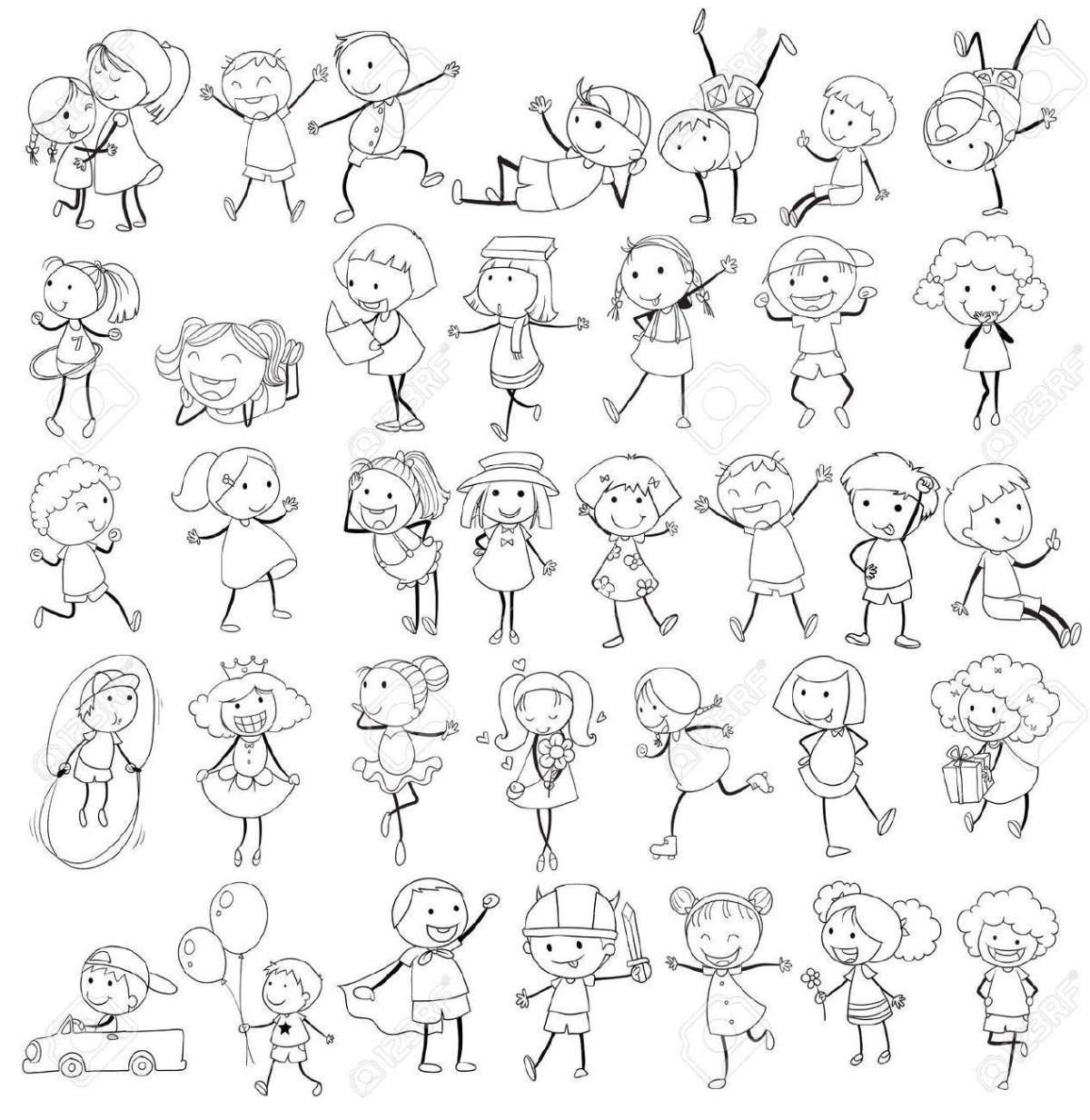 Рисованные человечки смешные