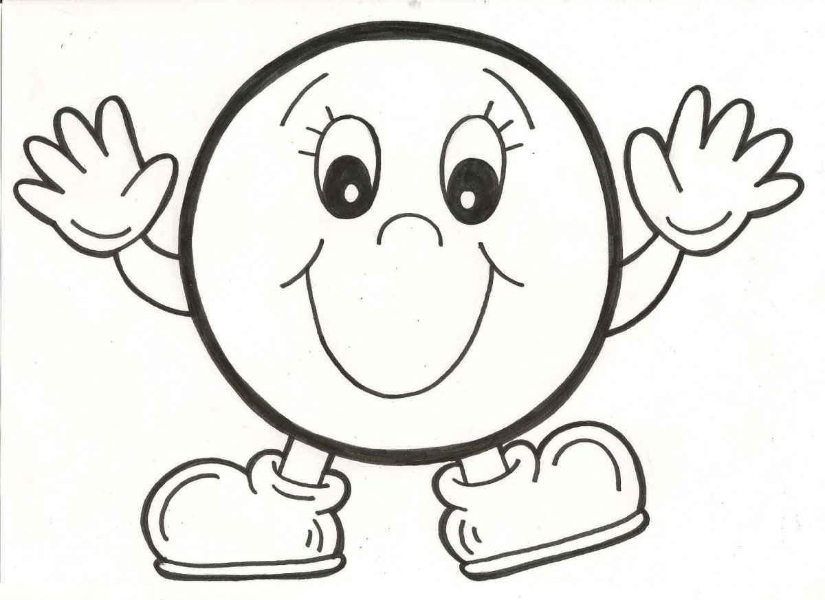 Раскраска "Колобок"