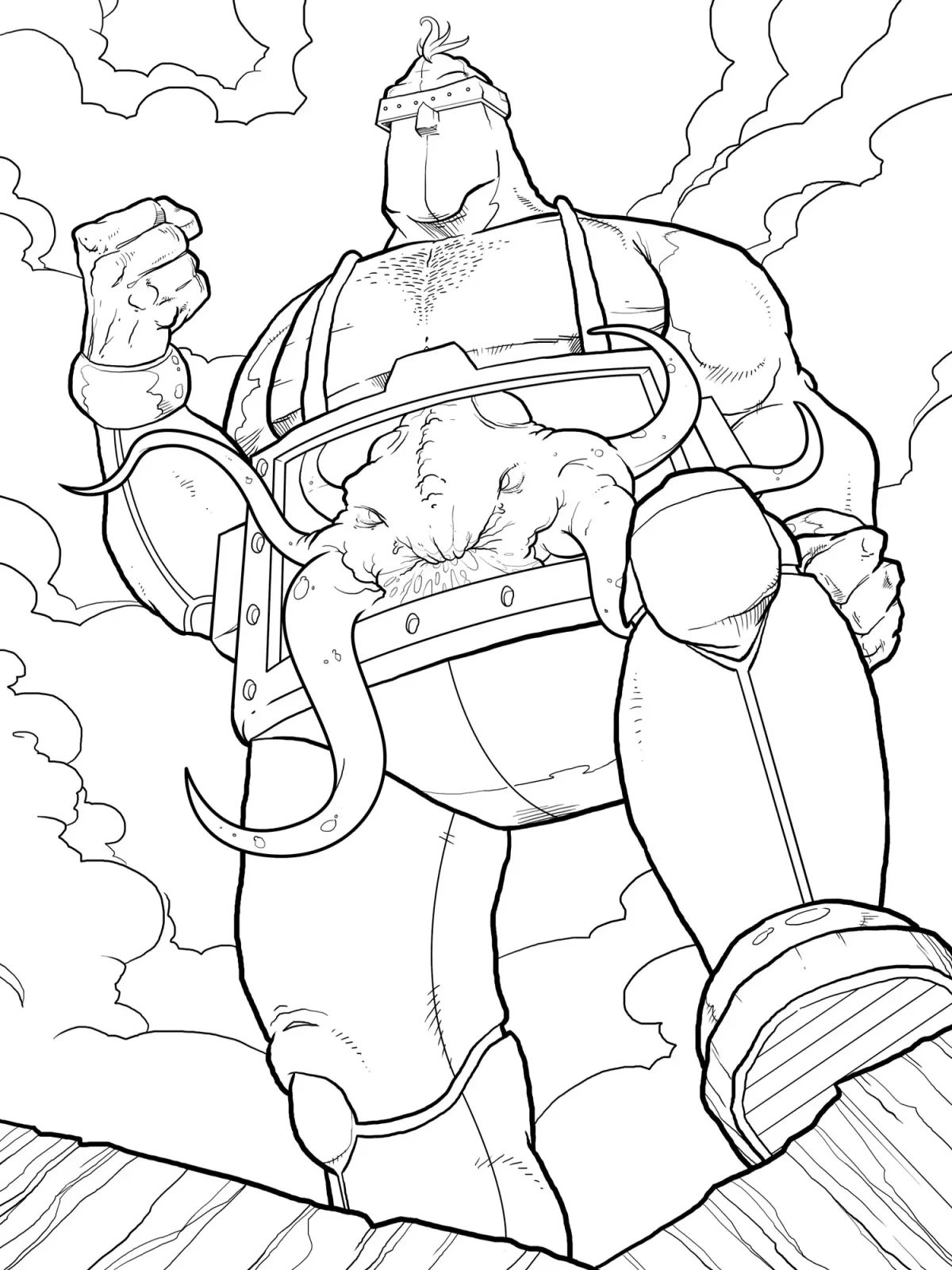 Раскраска Крэнг