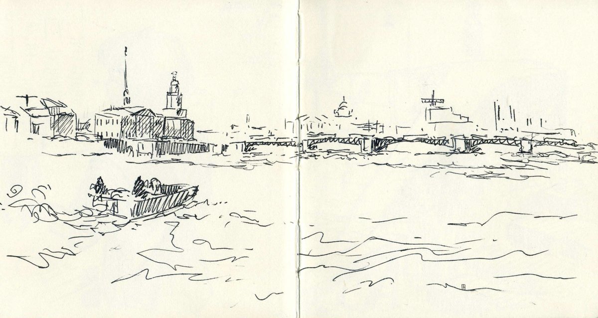 Петропавловская крепость вектор