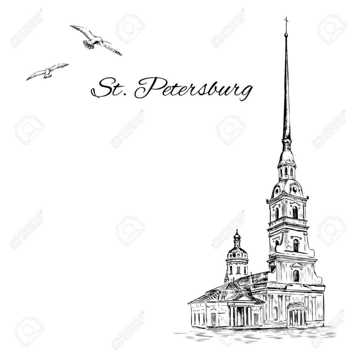 Санкт-Петербург дом Зингера скетч