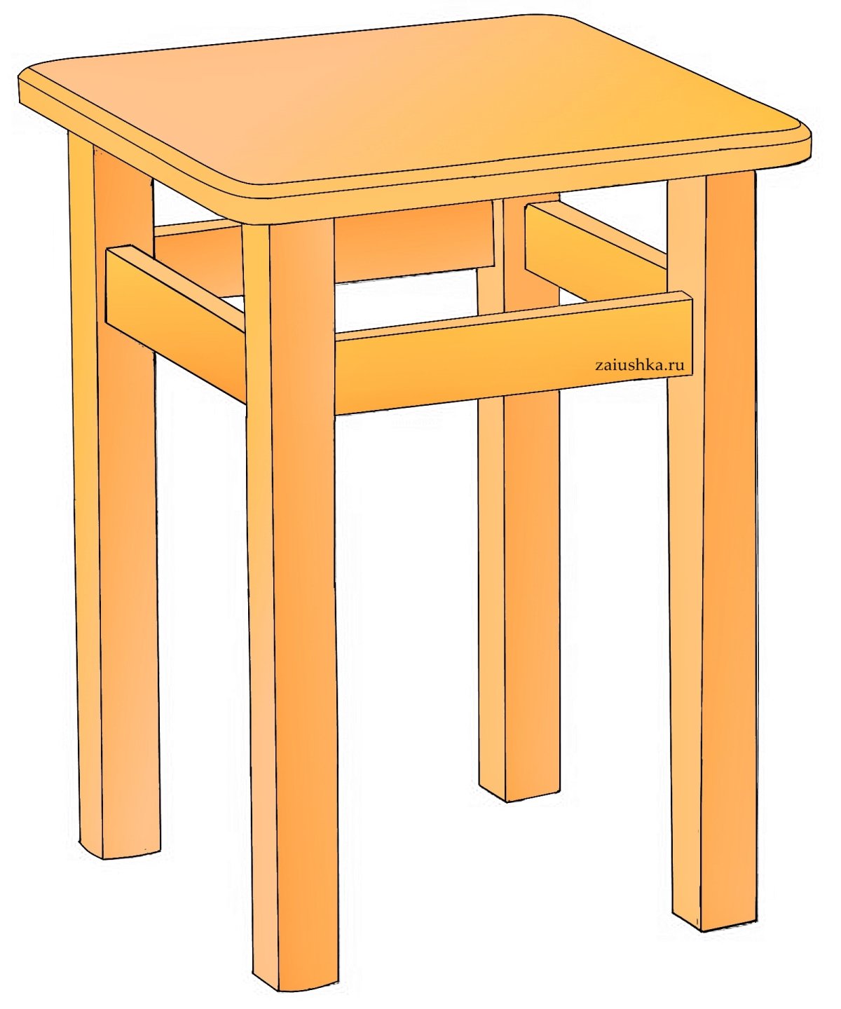 Контур стульчик для детей