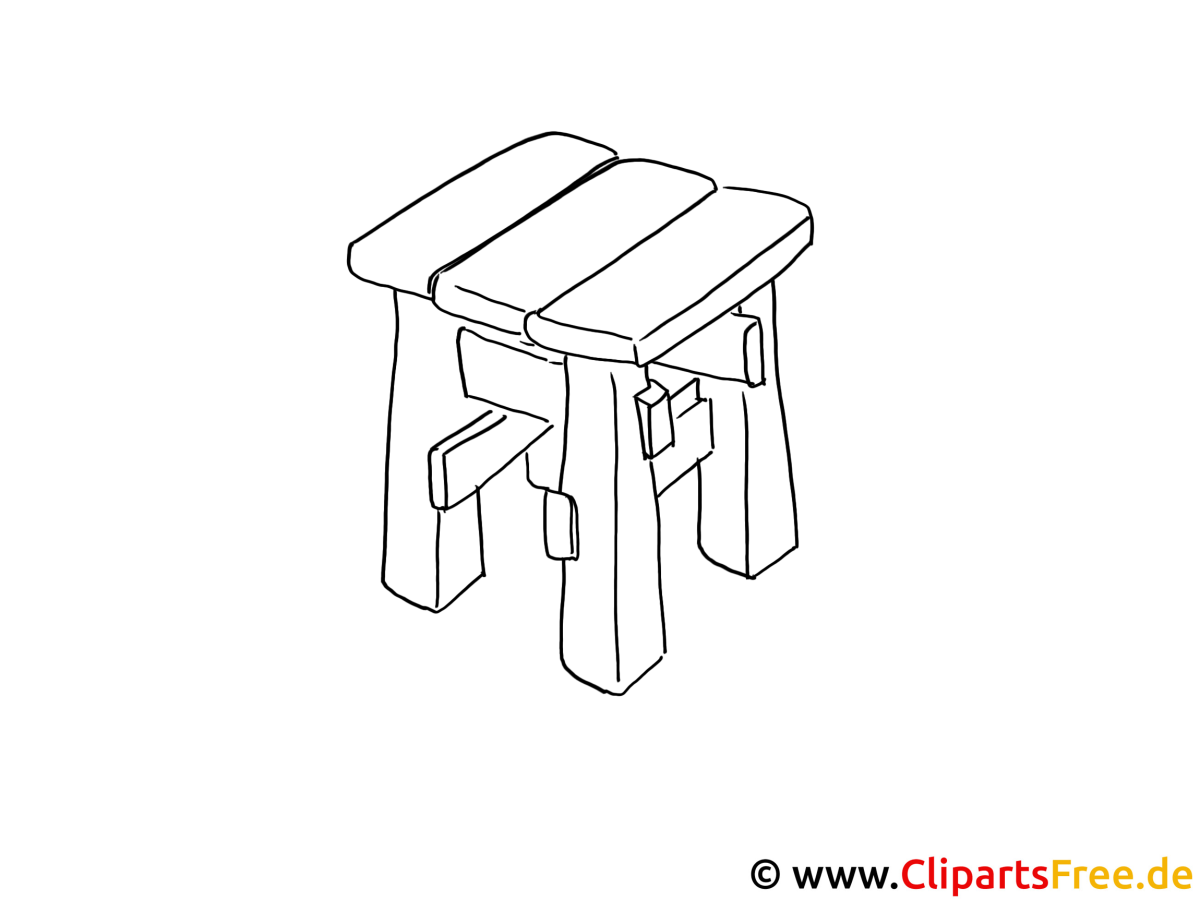 Раскраска табурет