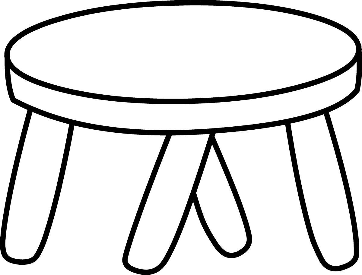 Раскраска табурет