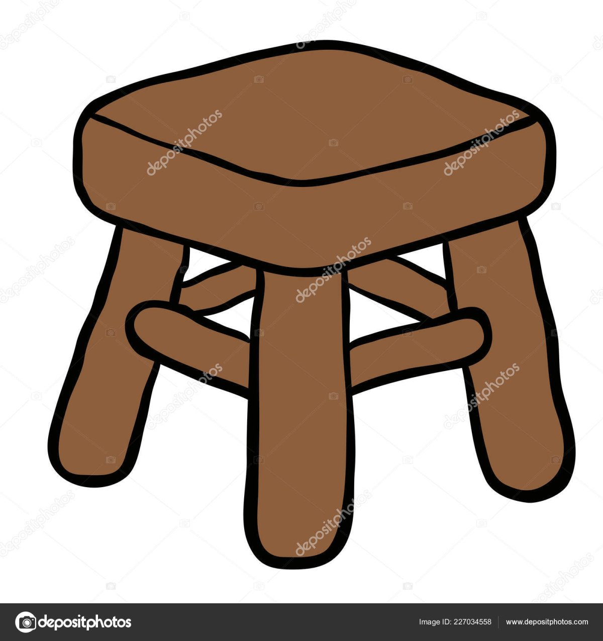 Табуретка в графике