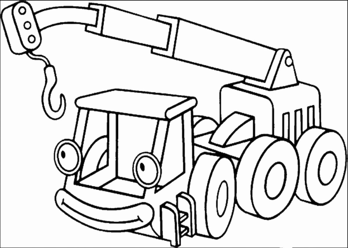 Раскраски пожарная машина для детей 3-4 лет