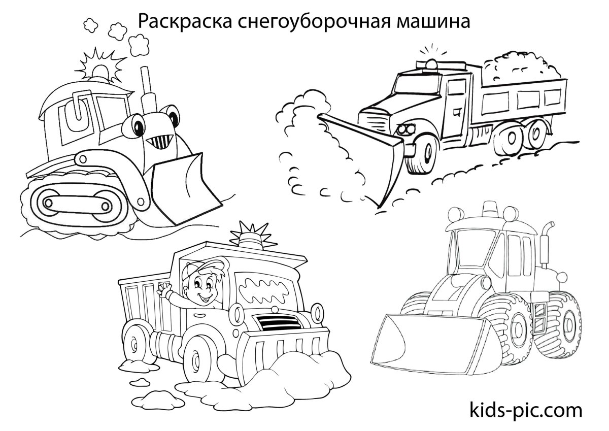 Раскраска пожарная машина