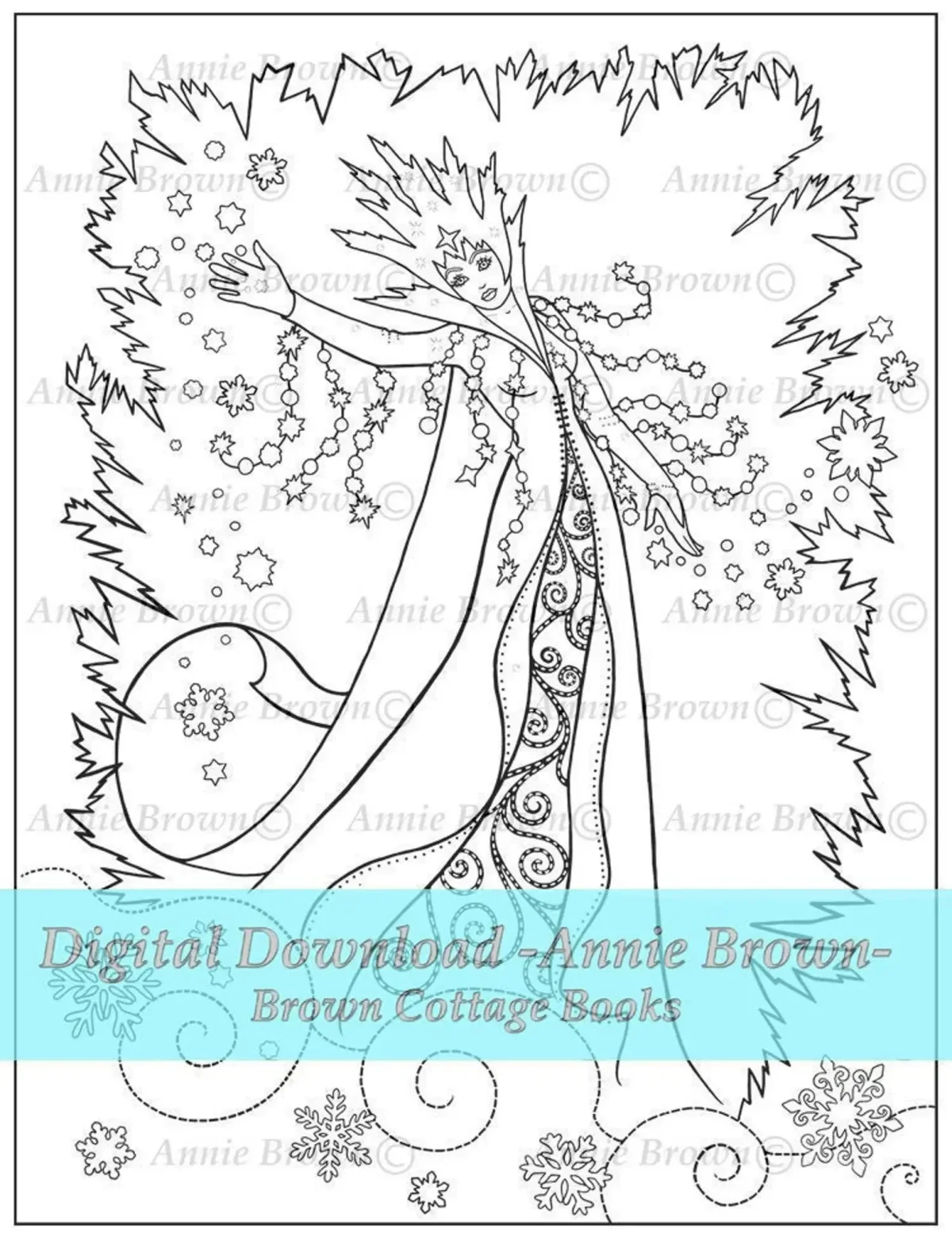 Портрет Снегурочки раскраска для детей