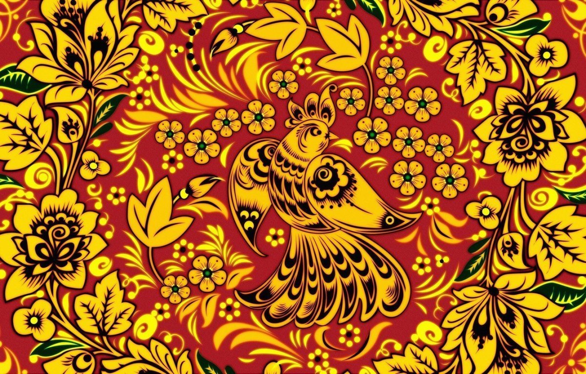 Хохломская роспись фоновая роспись