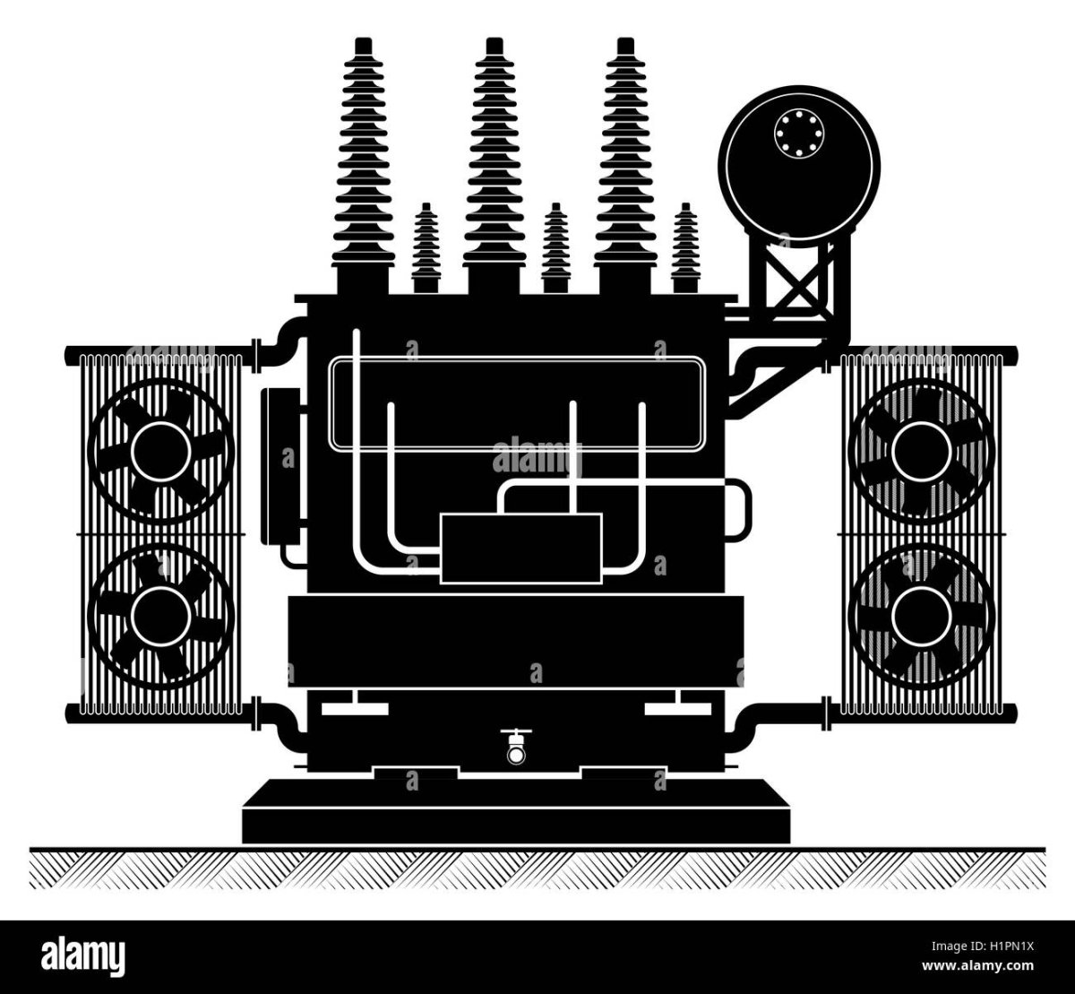 Трансформаторная подстанция значок
