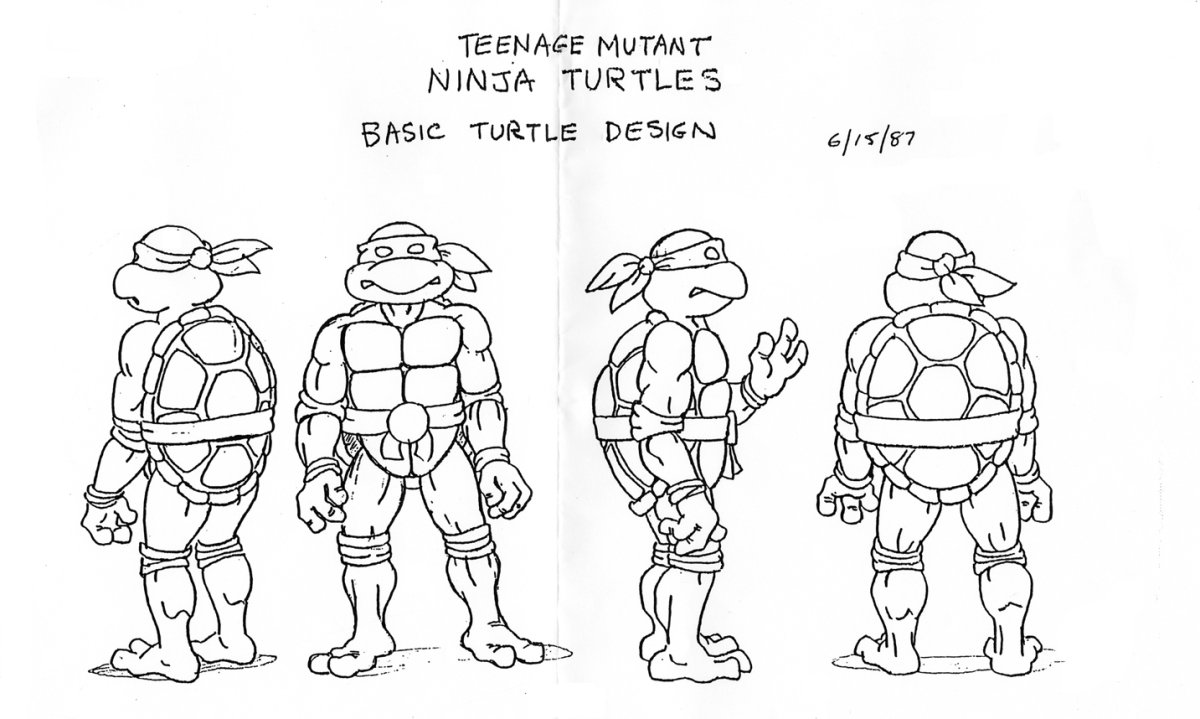 Черепашки ниндзя model Sheet