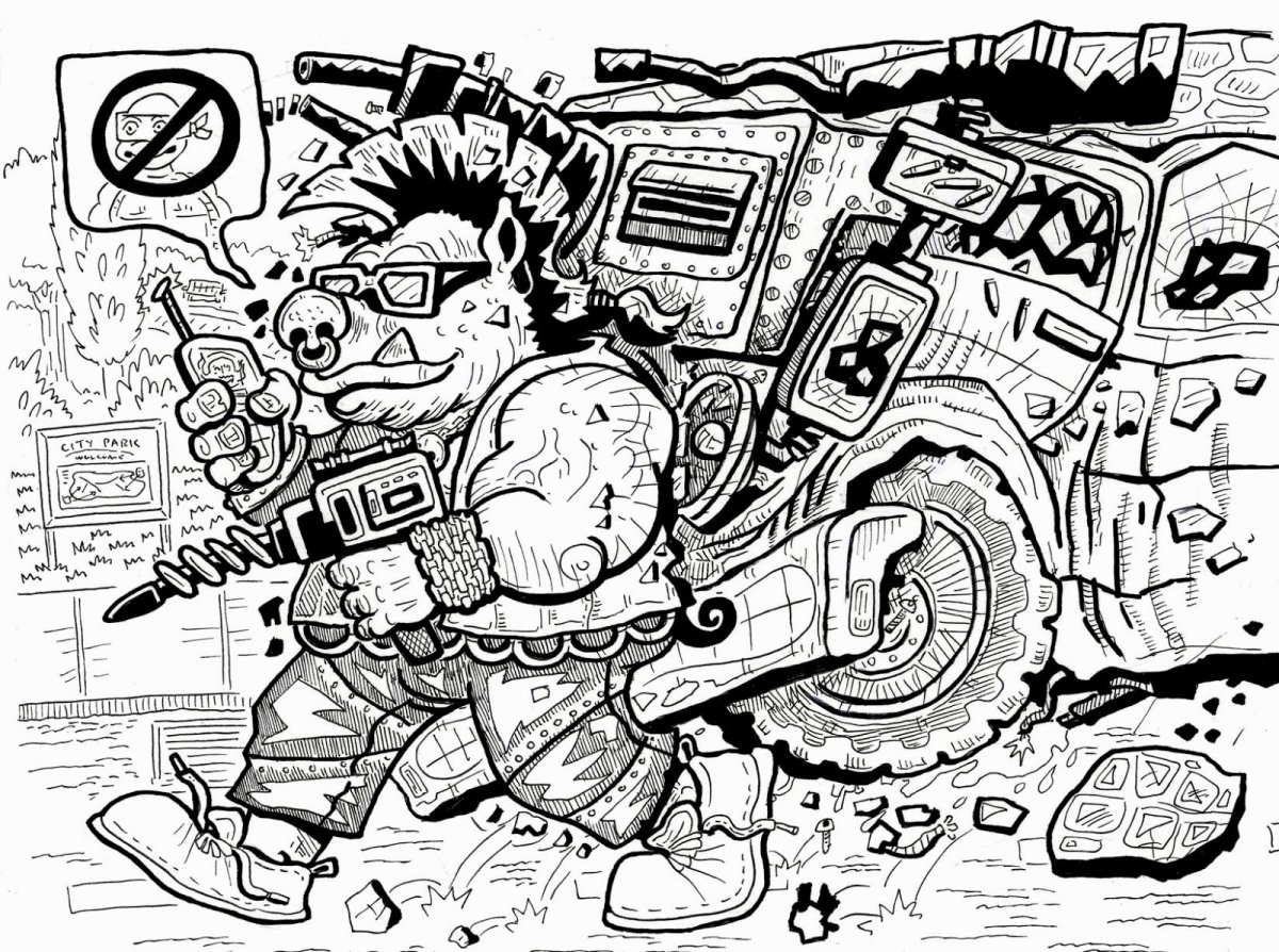 Раскраски Черепашки ниндзя Бибоп