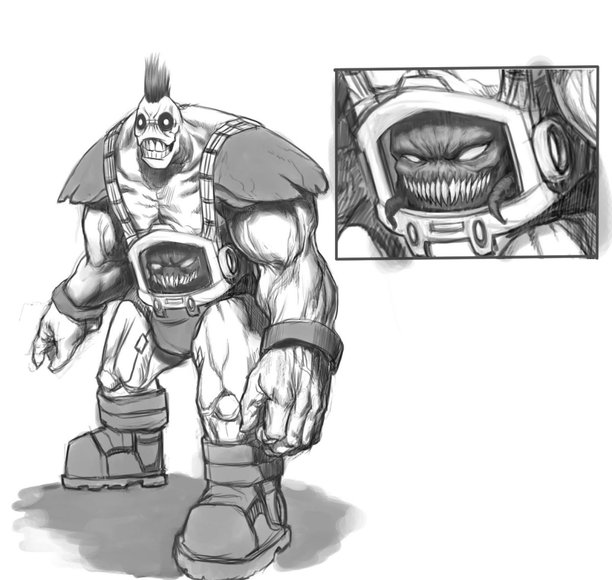 Раскраска шредер и Крэнг