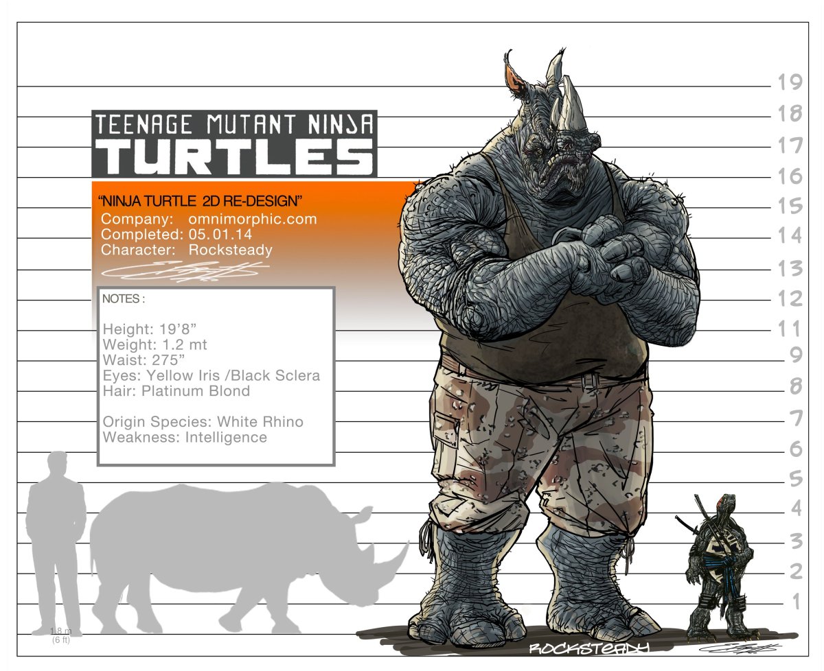 Носорог из маленьких черепашек ниндзя